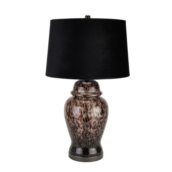 Designed with premium materials, the Black Dapple Acanthus Lamp emits soft, ambient lighting, creating an inviting and regal atmosphere. Whether styled on a console table, bedside, or reading nook, this lamp brings elegance and warmth to your space.