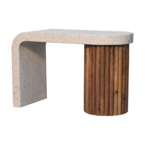 Serenity Coffee Table – Elegant Solid Wood with Terrazzo Top - Image 3