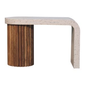 Serenity Coffee Table – Elegant Solid Wood with Terrazzo Top - Image 6