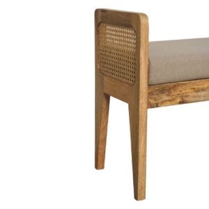 Mud Linen Rattan Bench – Stylish & Comfortable Seating Solution - Image 5
