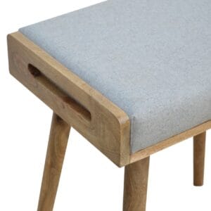 Grey Tweed Tray Style Footstool – Modern & Versatile Home Accent - Image 5