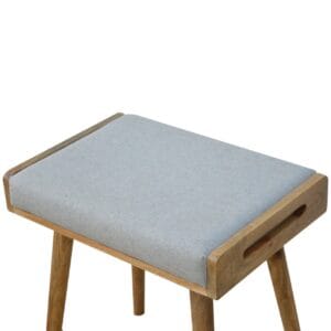 Grey Tweed Tray Style Footstool – Modern & Versatile Home Accent - Image 3