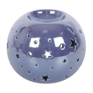 Purple Iridescent Star Oil Burner and Wax Warmer - Image 5