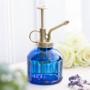Small Blue Glass Plant Mister - Image 5