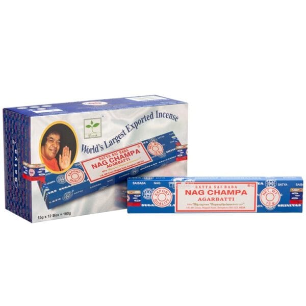 Set of 12 Packets of Nagchampa Incense Sticks