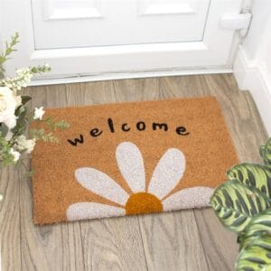 Natural Daisy Welcome Doormat - Image 4