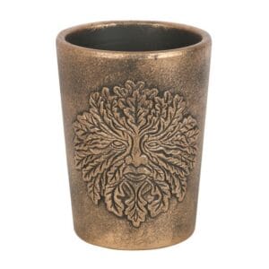 Green Man Bronze Terracotta Plant - Image 2
