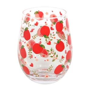 Apple Print Stemless Glass - Image 3