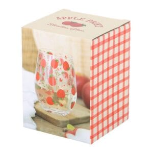 Apple Print Stemless Glass - Image 4