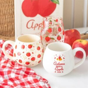Apple Print Stemless Glass - Image 5
