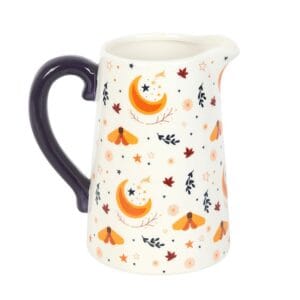 Autumn Magic Harvest Moon Print Ceramic Flower Jug - Image 2