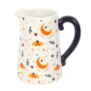 Autumn Magic Harvest Moon Print Ceramic Flower Jug - Image 4