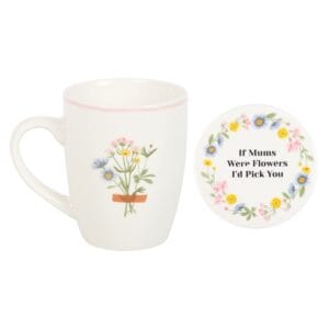 If Mums Were Flowers Floral Mug & Coaster Set - Image 2