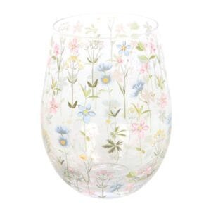 Floral Print Stemless Glass - Image 2