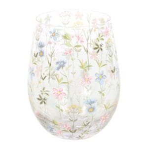 Floral Print Stemless Glass - Image 3