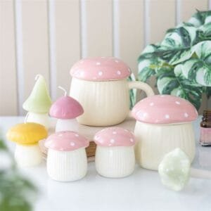 Pink Mushroom Salt and Pepper Shakers - Image 5