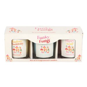 Set of 3 Funky Fungi Mushroom Votive Candles - Image 2