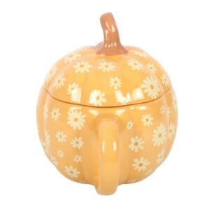 Groovy Floral Pumpkin Lidded Mug - Image 4