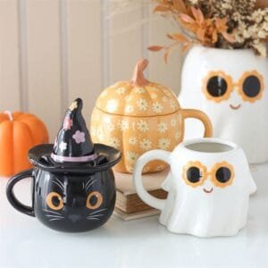 Groovy Floral Pumpkin Lidded Mug - Image 6