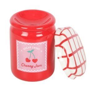 Cherry Jam Jar Oil Burner and Wax Warmer - Image 4