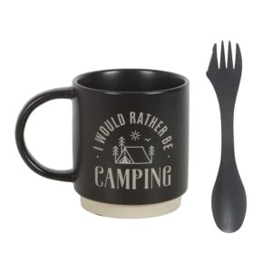 I Would Rather Be Camping Mug with 3-in-1 Spork - Image 3