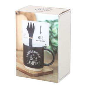 I Would Rather Be Camping Mug with 3-in-1 Spork - Image 5