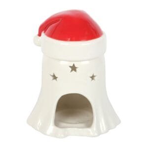Ghost with Santa Hat Oil Burner and Wax Warmer - Image 5