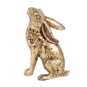 13cm Resin Midnight Hare Ornament - Image 3