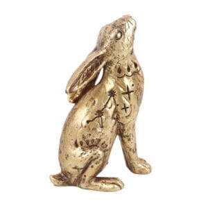 13cm Resin Midnight Hare Ornament - Image 4