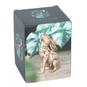 13cm Resin Midnight Hare Ornament - Image 5