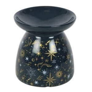 Blue Starry Night Oil Burner and Wax Warmer - Image 4