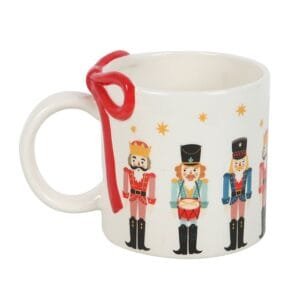 Nutcracker Print Mug with Bow - Image 2
