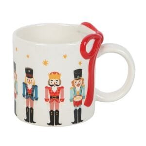 Nutcracker Print Mug with Bow - Image 4