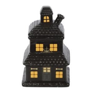 Black Haunted House Oil Burner and Wax Warmer - Image 2