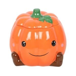 Cute Smiling Pumpkin Oil Burner and Wax Warmer - Image 2