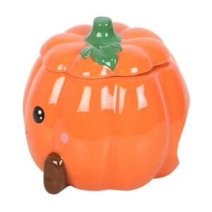 Cute Smiling Pumpkin Oil Burner and Wax Warmer - Image 4