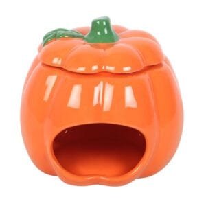 Cute Smiling Pumpkin Oil Burner and Wax Warmer - Image 5