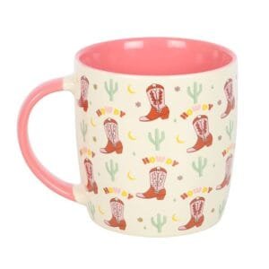 Howdy Cowboy Boot Print Mug - Image 2