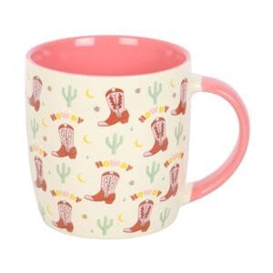 Howdy Cowboy Boot Print Mug - Image 4