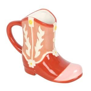 Pink Cowboy Boot Shaped Mug - Image 2