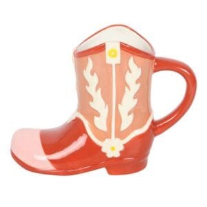 Pink Cowboy Boot Shaped Mug - Image 3