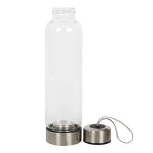 Plain Reusable Glass Water Bottle - Image 2