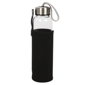 Plain Reusable Glass Water Bottle - Image 3