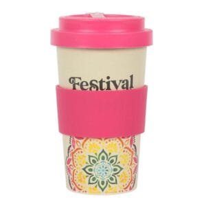 Festival Fuel Mandala Bamboo Eco Travel Mug - Image 3