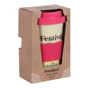 Festival Fuel Mandala Bamboo Eco Travel Mug - Image 6