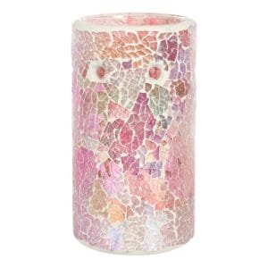 Pillar Pink Iridescent Crackle Oil Burner - Image 2