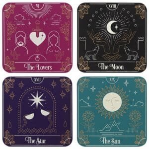 Tarot Card Coaster Set - Image 2