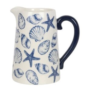 17cm Seashell Ceramic Flower Jug - Image 2