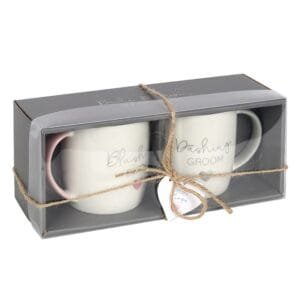 Blushing Bride Dashing Groom Ceramic Mug Set - Image 2