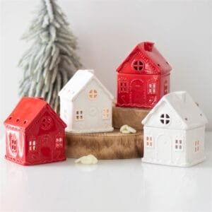 White Gingerbread House Oil Burner - Image 5